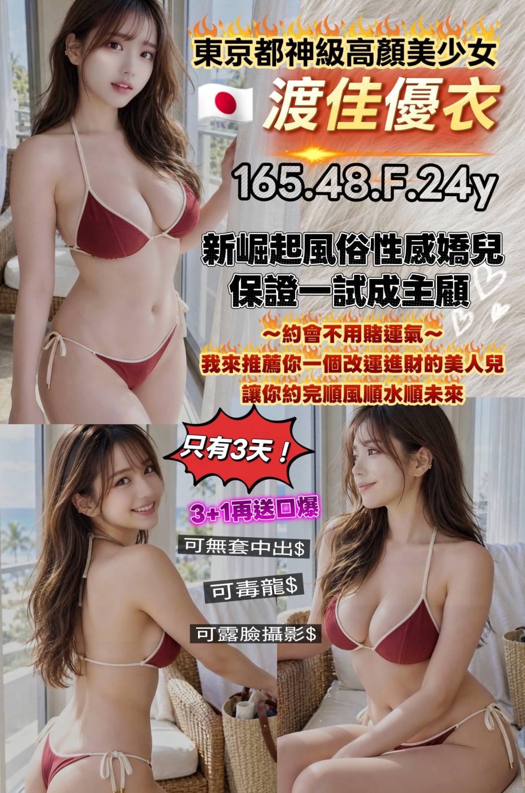 渡佳優衣 (s69zergprr) - 日本妹 桃園，24歲，F罩杯 - 外貿協會~最速約妹
