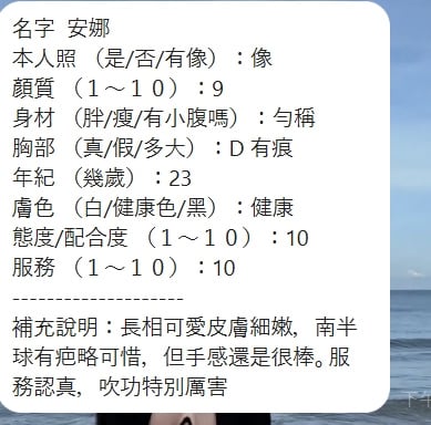 安娜 (SKP665MUBD) - 圖片 3 - 泰妹 新竹 - 全台服務~最盡責任的客服人員:陳晨