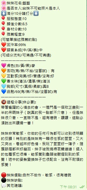 藍藍 (397819) - 圖片 4 - 台妹 新竹 - 紳士娛樂