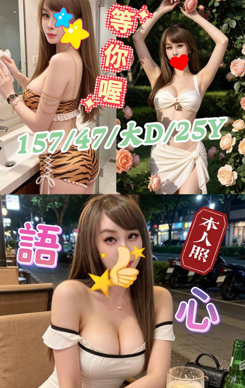 語心 (385027) - 台妹 台南，25歲，D罩杯 - 希娜