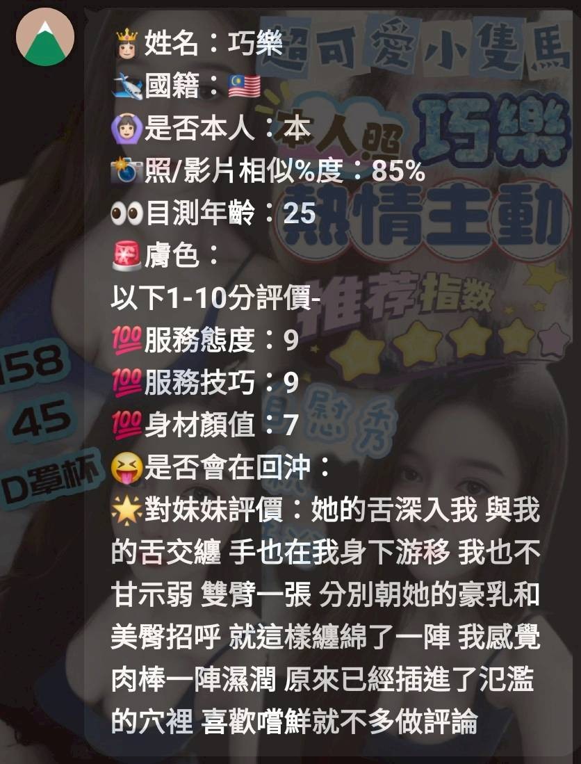巧樂 (327471) - 圖片 6 - 馬來妹 新竹 - 全省娛樂導航員