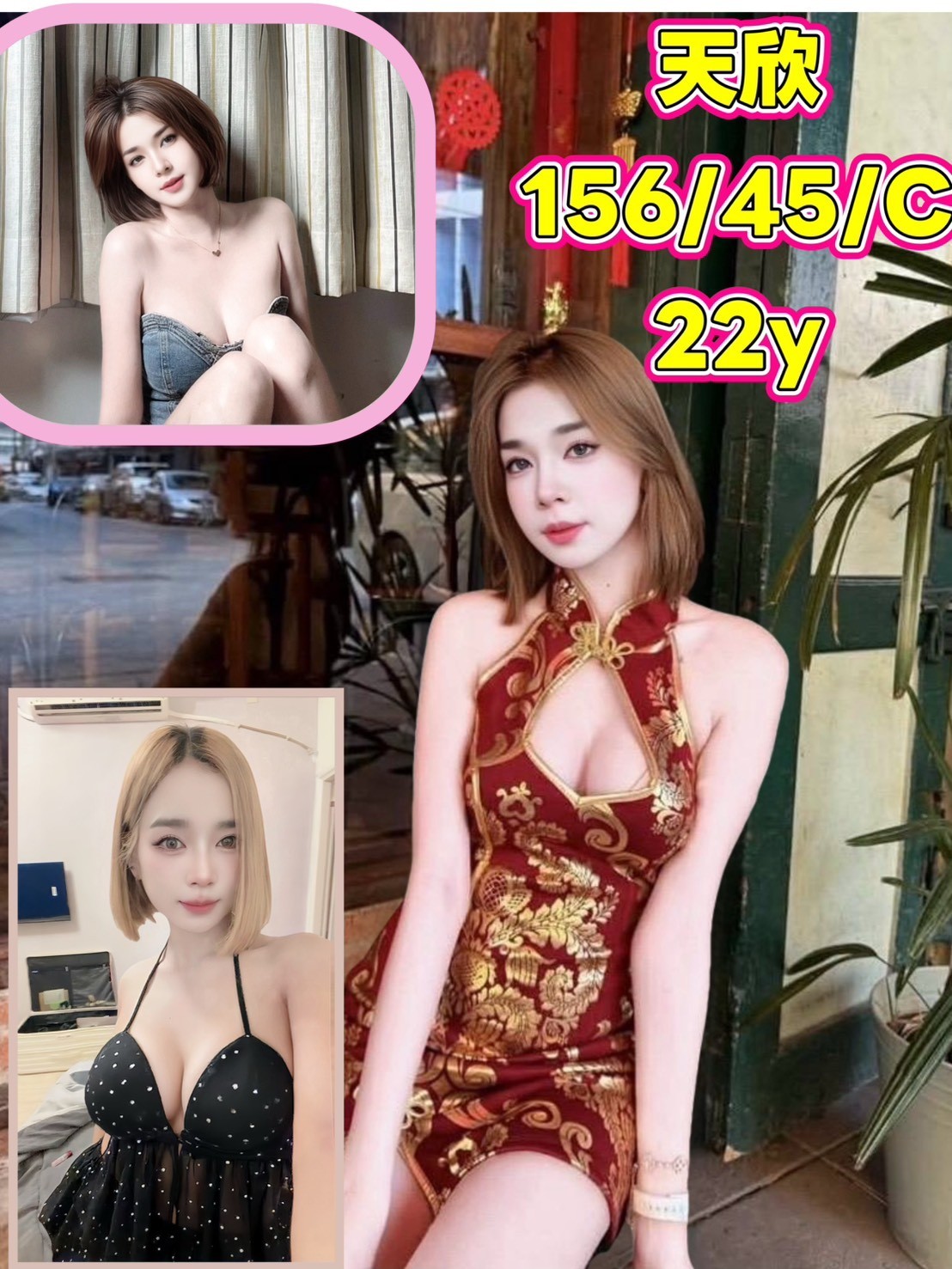 天欣 (396480) - 泰妹 新北，22歲，C罩杯 - 展示用 定點茶/外約/外送茶