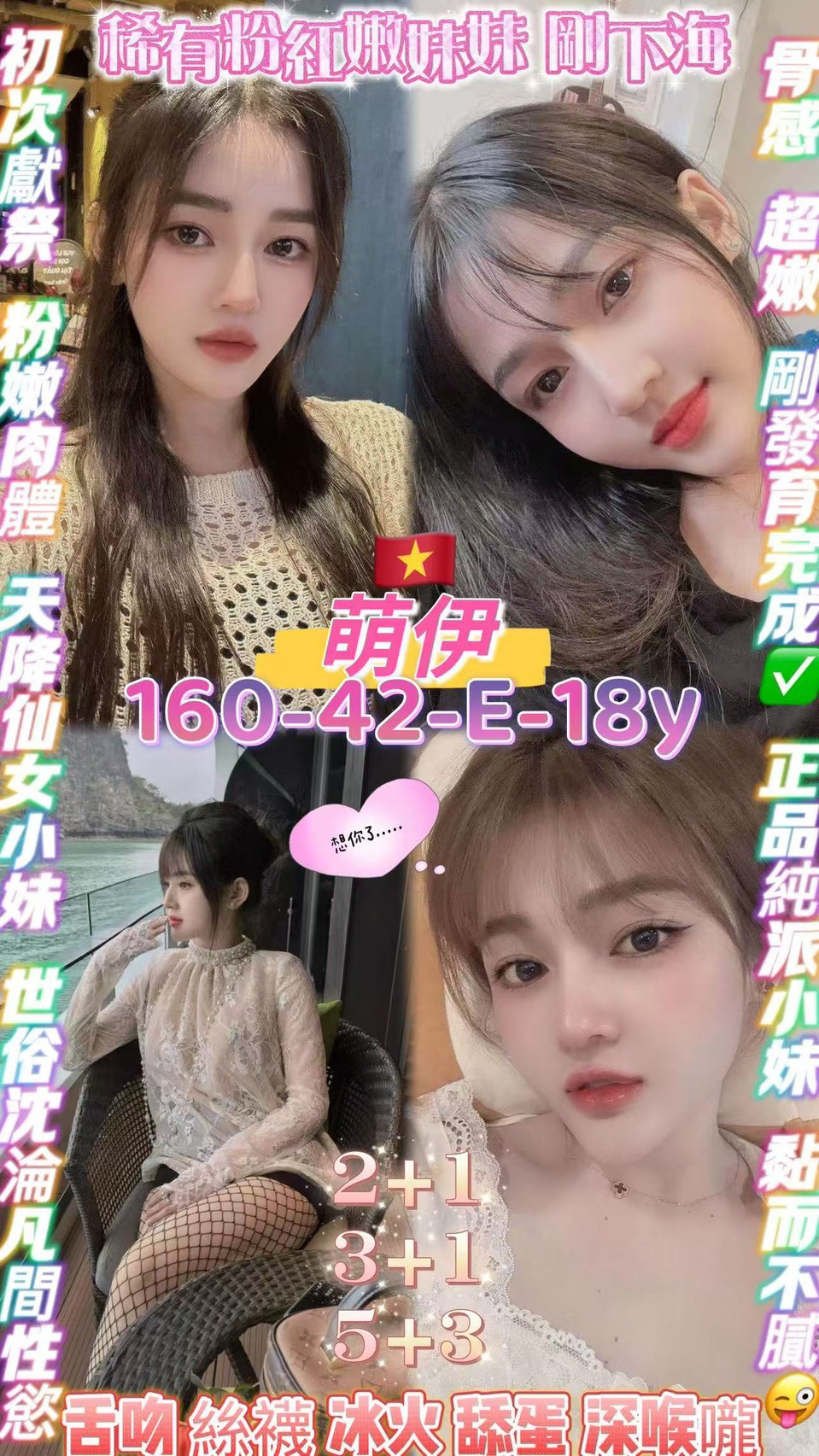 萌伊 (q2nwh7vjqn) - 越南妹 桃園，18歲，E罩杯 - 全台定點紓壓