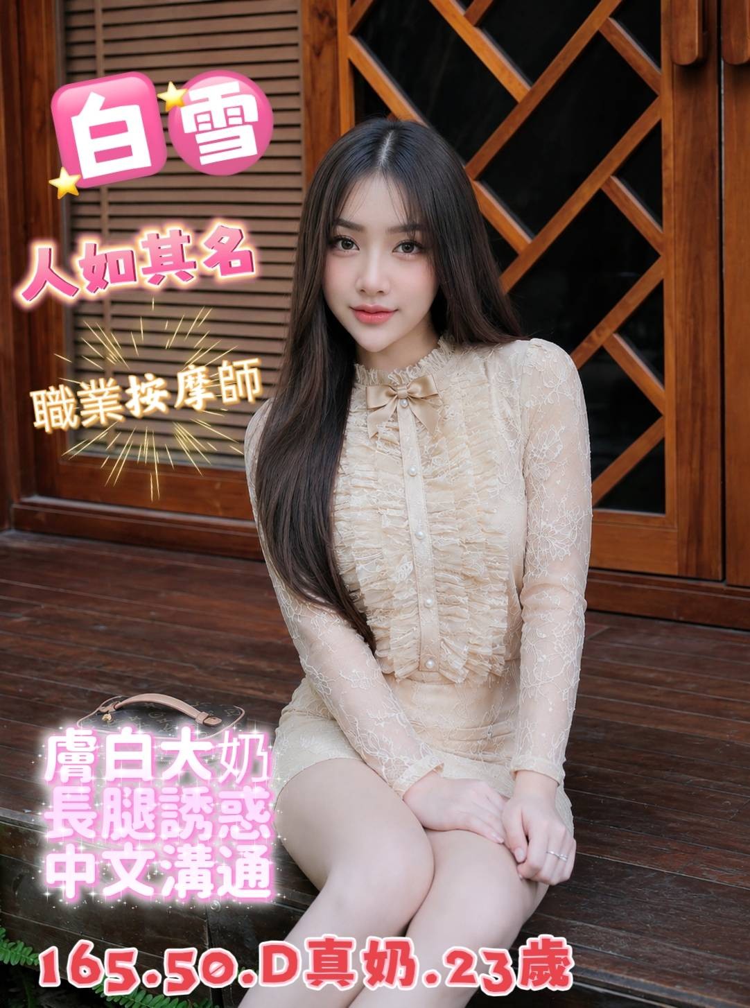 白雪 (397420) - 泰妹 台中，23歲，D罩杯 - 展示用 定點茶/外約/外送茶