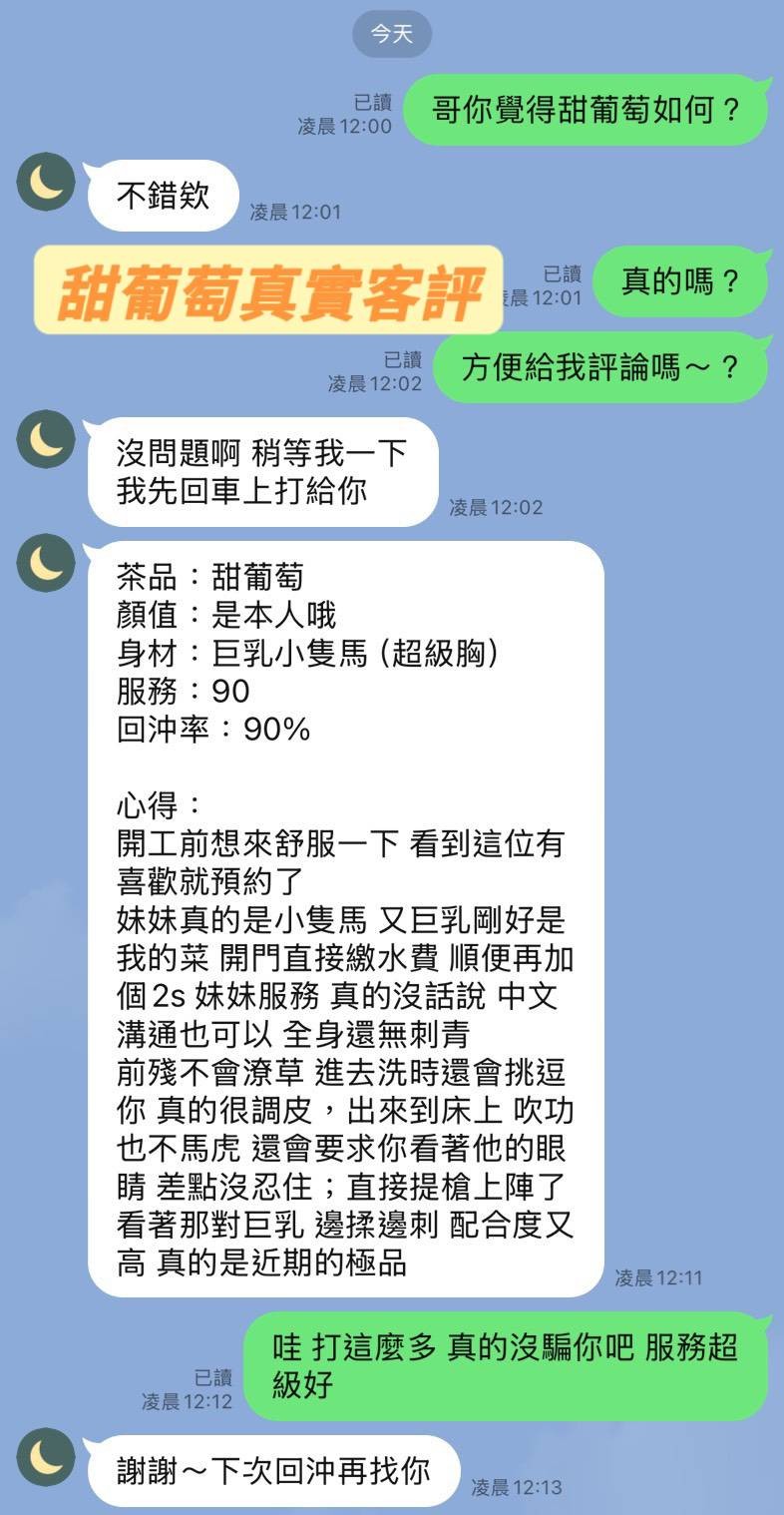 甜葡萄 (362634) - 圖片 8 - 馬來妹 台南 - 展示用 定點茶/外約/外送茶