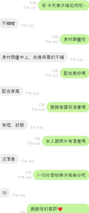 季沐瑤 (393618) - 圖片 8 - 越南妹 台中 - 東方美人茶