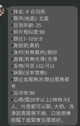 白語彤 (382620) - 圖片 7 - 越南妹 台中 - 展示用 定點茶/外約/外送茶