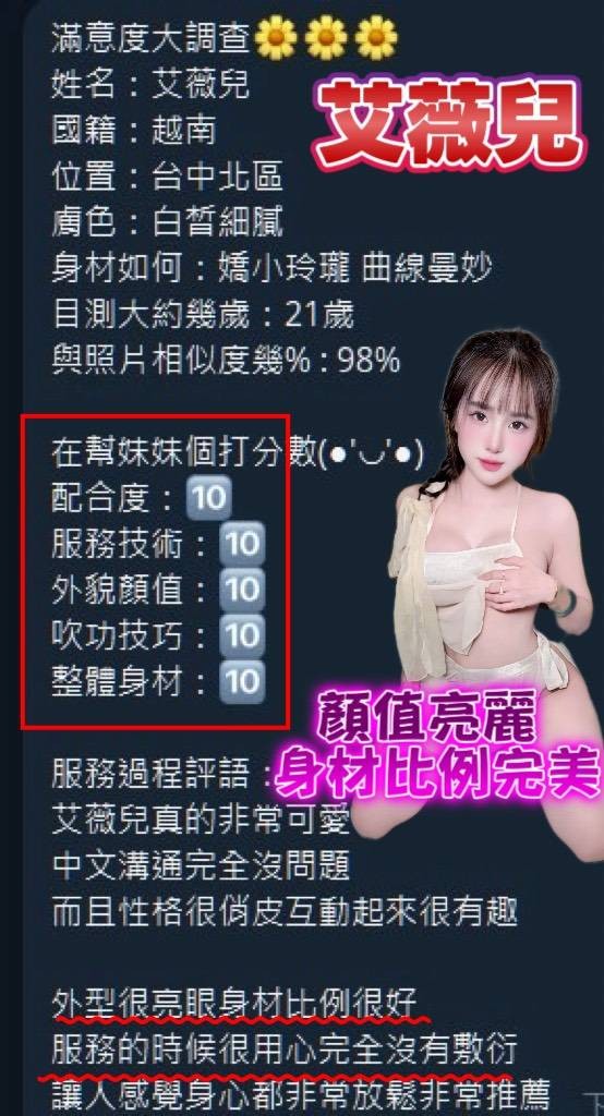 艾薇兒 (391134) - 圖片 19 - 越南妹 台中 - 展示用 定點茶/外約/外送茶