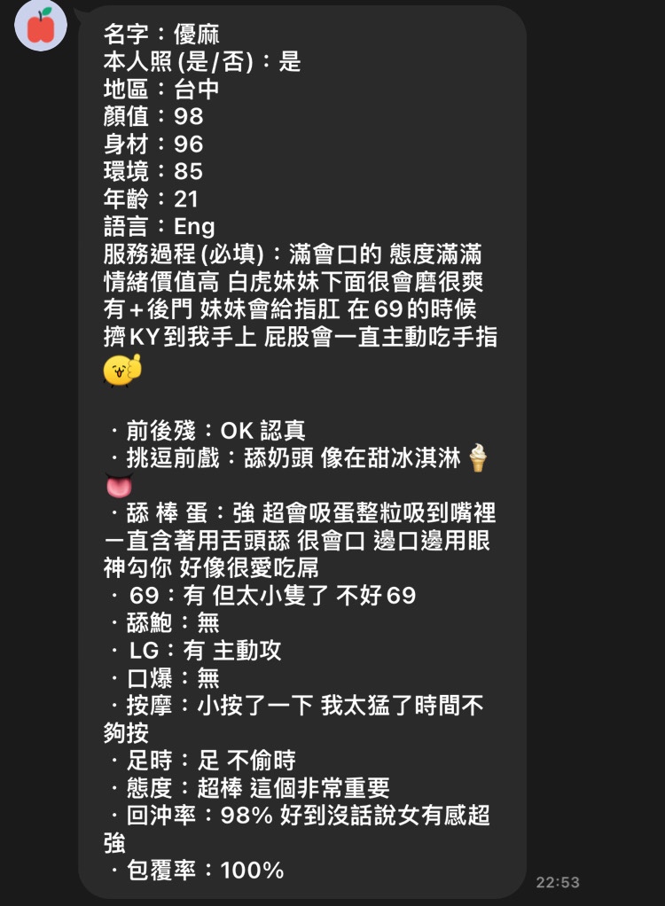 優麻 (376090) - 圖片 3 - 馬來妹 台中 - 凝香苑~