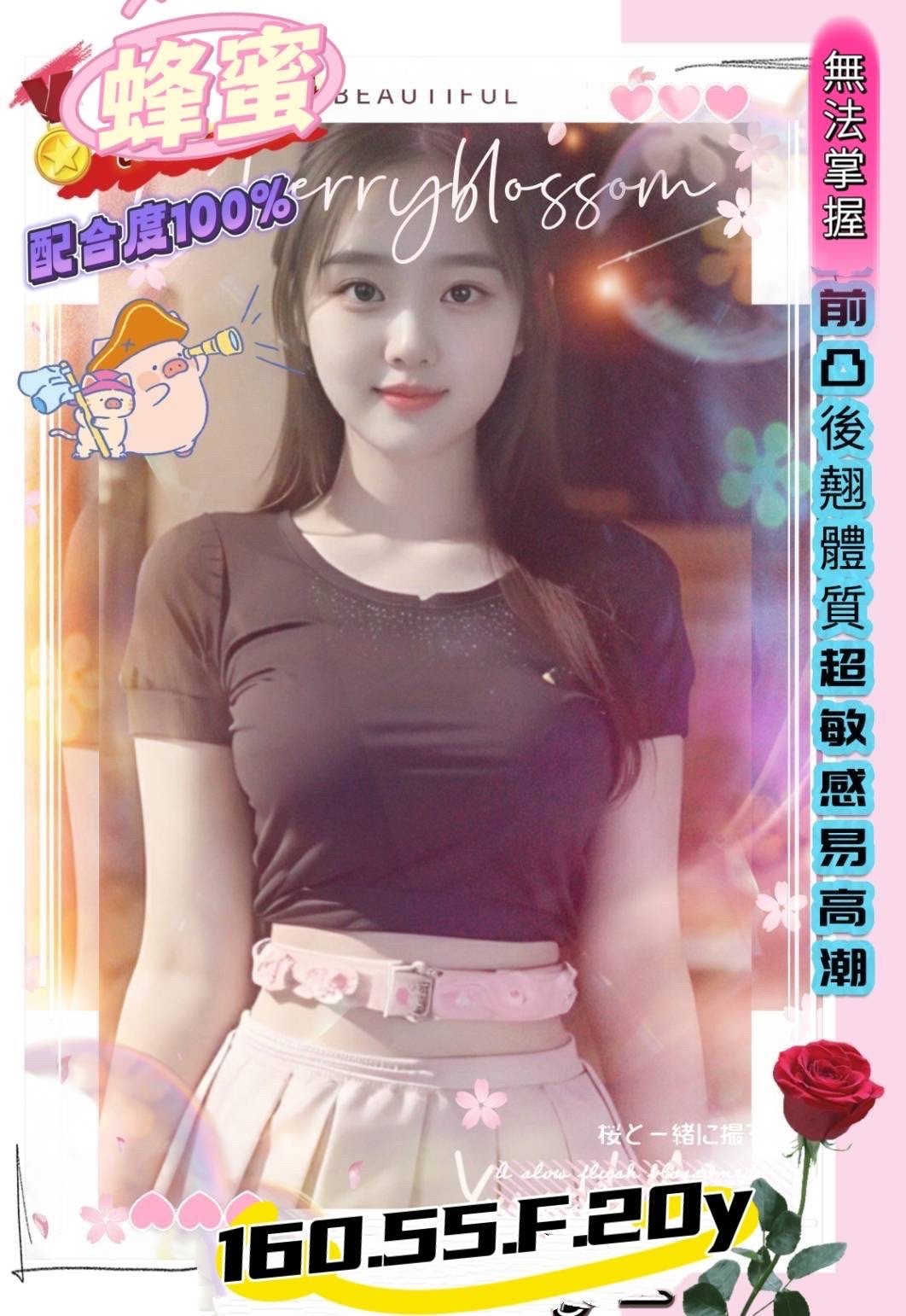 蜂蜜 (379947) - 台妹 高雄，20歲，F罩杯 - 好男人娛樂導航