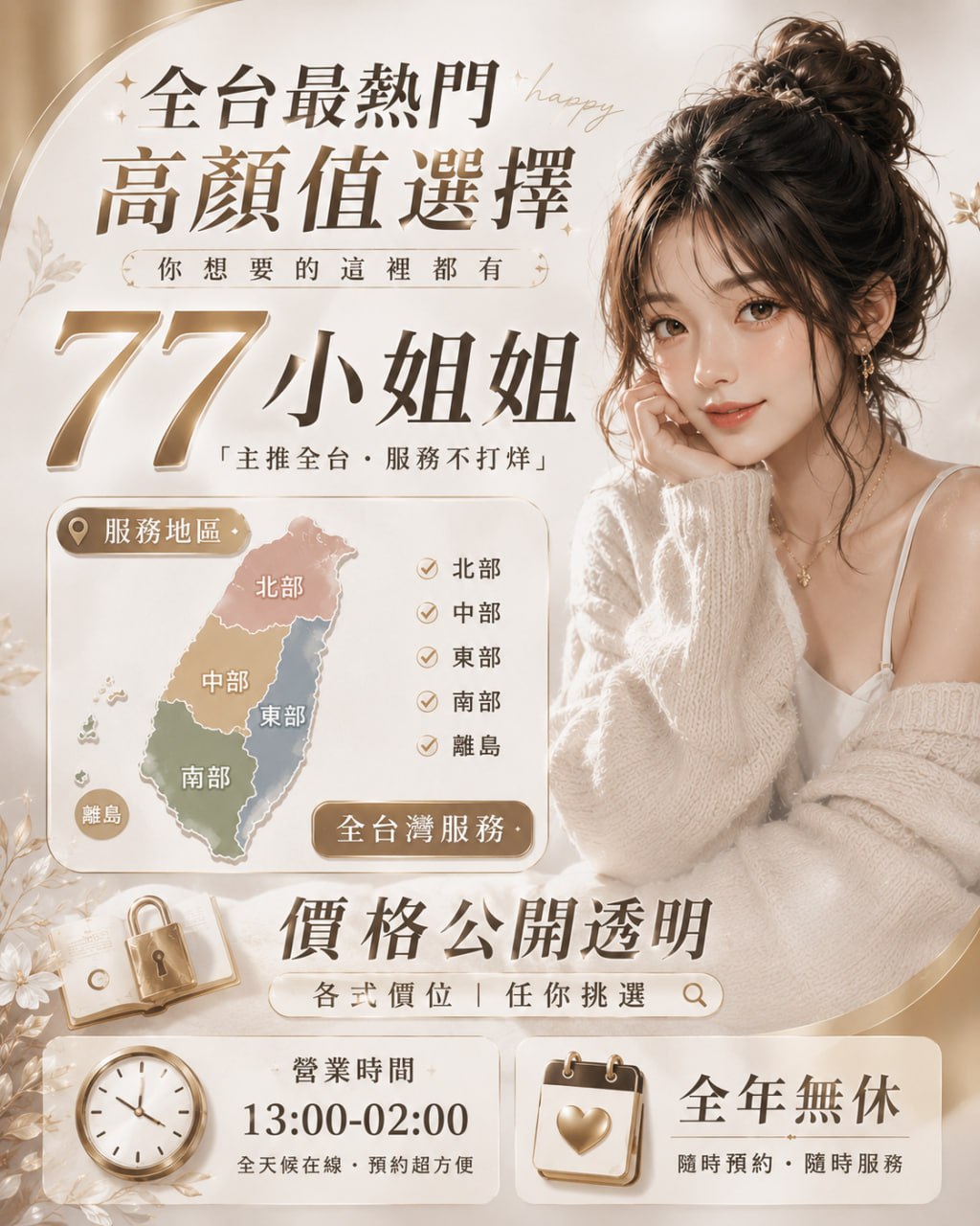 專屬你的 77 ₍ᐢ.ˬ.ᐢ₎❤️ 24小時為你服務 廣告 1