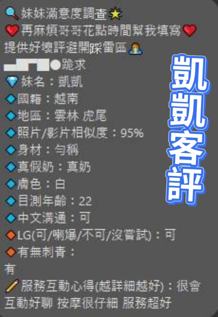 凱凱 (394518) - 圖片 3 - 越南妹 雲林 - 19茶_全台(定點/外約)喝好茶網