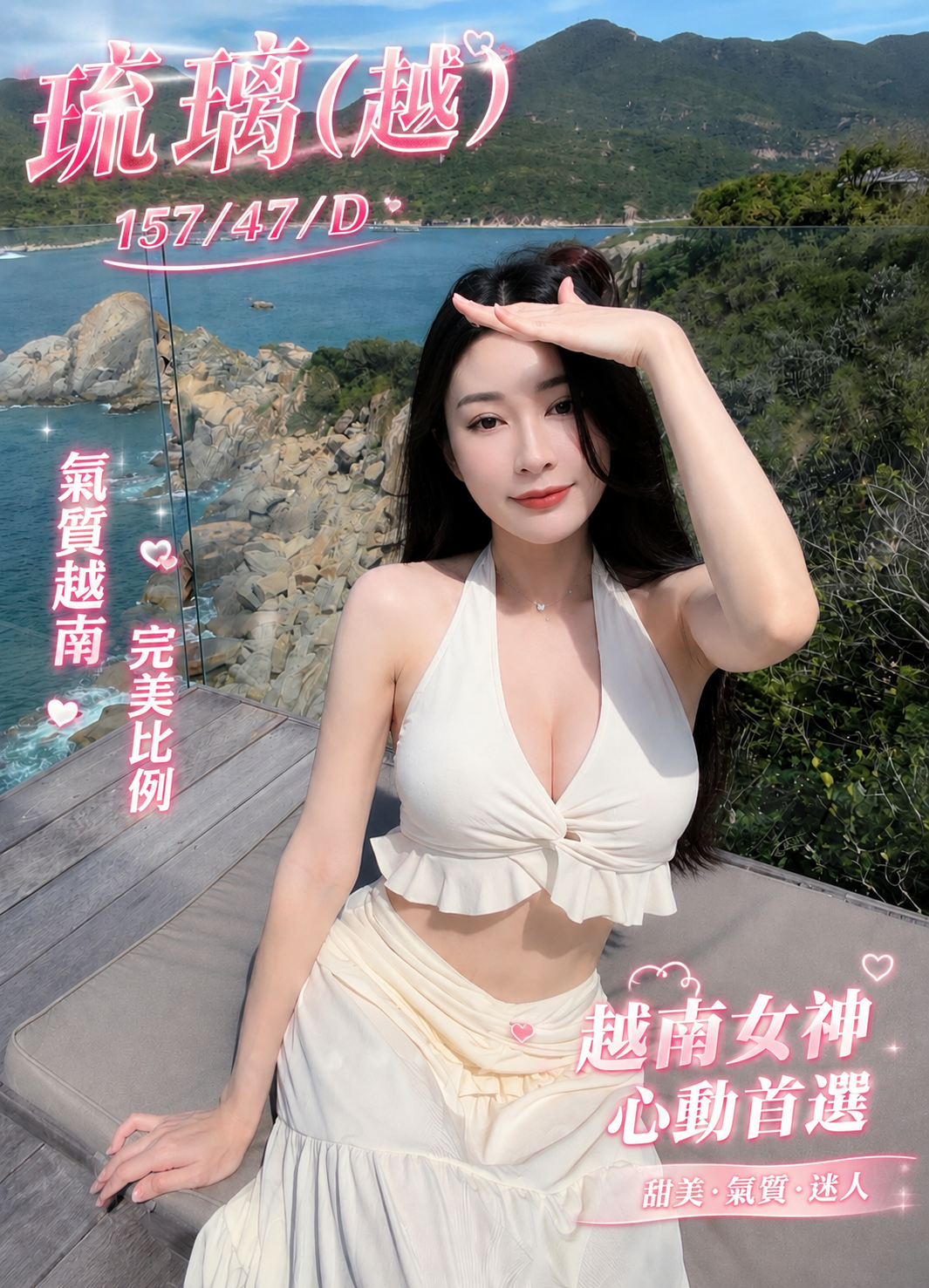 琉璃 (amcuvkfz6y) - 越南妹 台中，18歲，D罩杯 - 全省-外送/定點-訓練家