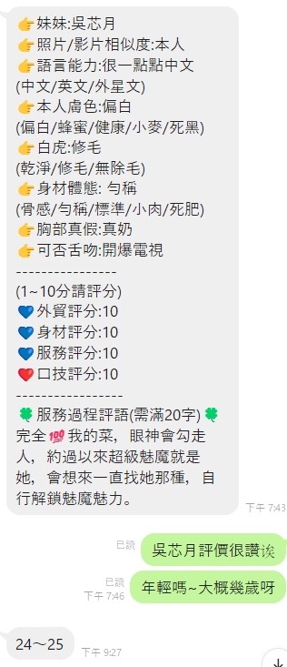 吳芯月 (386006) - 圖片 11 - 越南妹 台中 - 展示用 定點茶/外約/外送茶