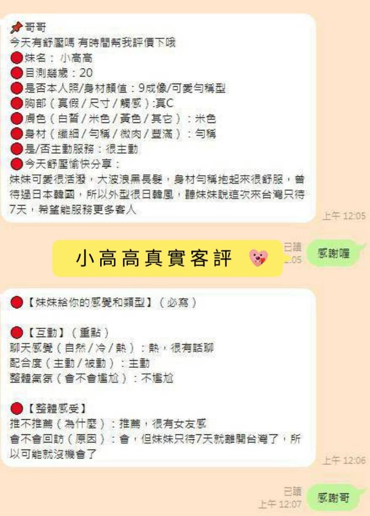 小高高 (395605) - 圖片 4 - 馬來妹 台南 - 展示用 定點茶/外約/外送茶