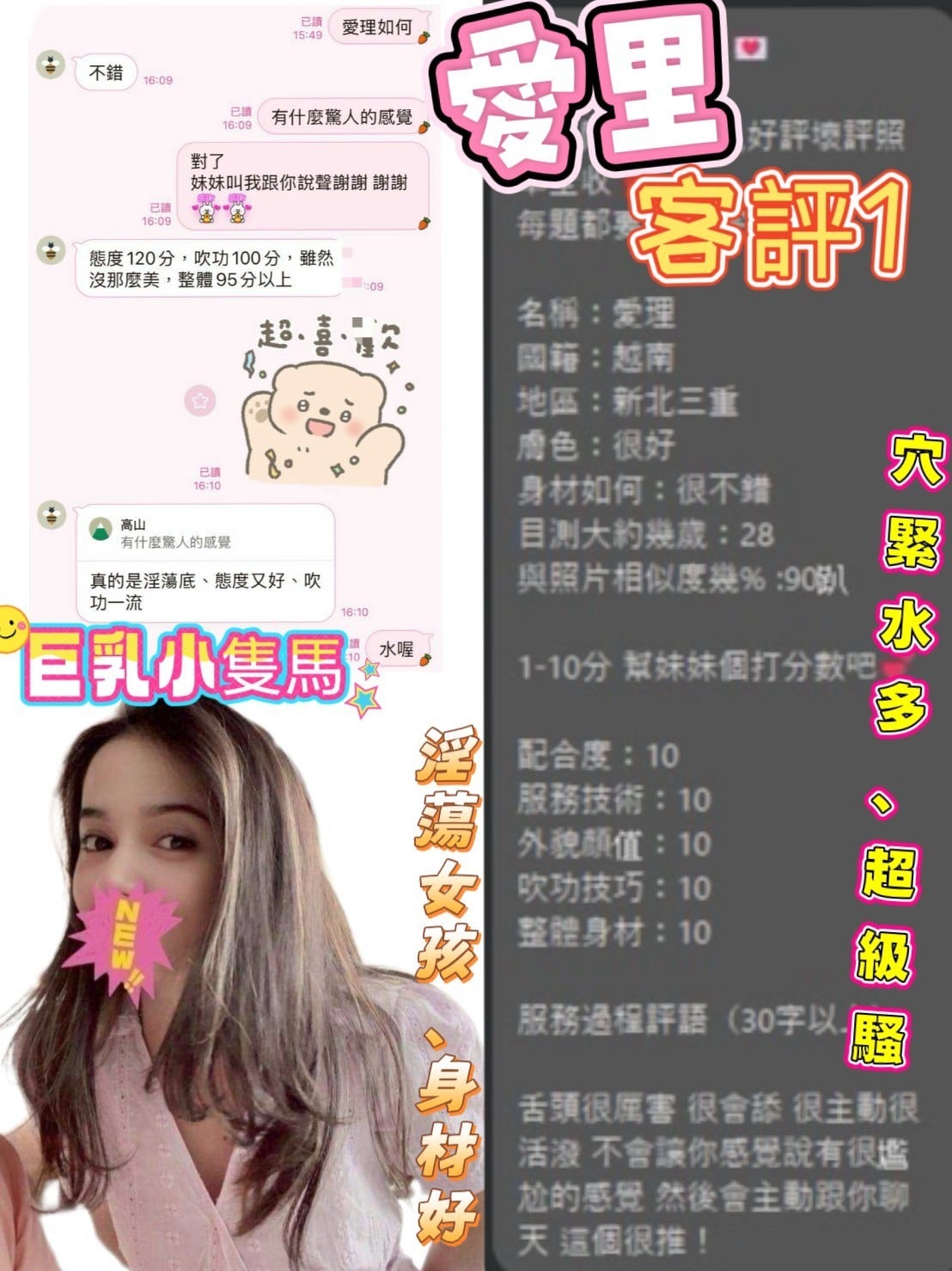 愛里 (208584) - 圖片 3 - 越南妹 台東 - 美妮